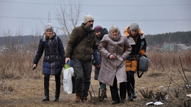 photo accueil des immigrés ukrainiens