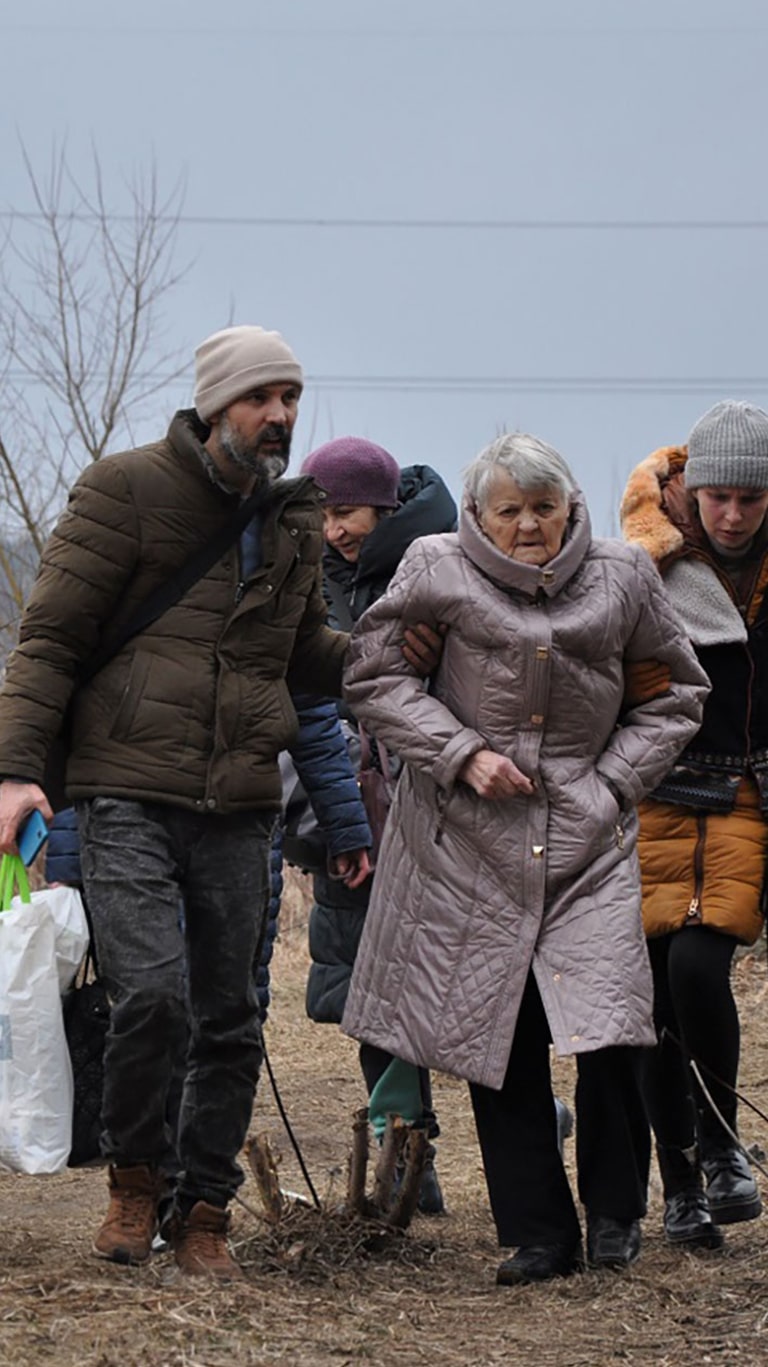 photo accueil des immigrés ukrainiens